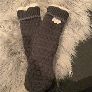 Bear paw slipper socks